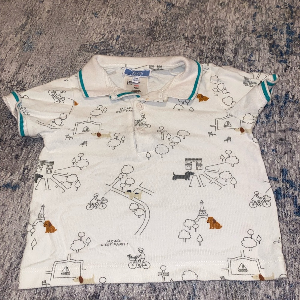 Jacadi polo shirt- infant boy